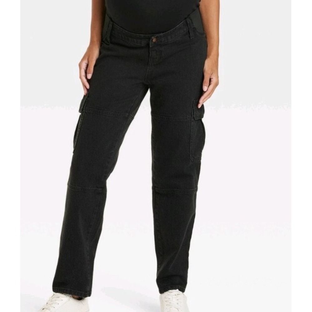 Under Belly 90's Straight Maternity Pants Isabel Maternity Ingrid & Isabel sz 6